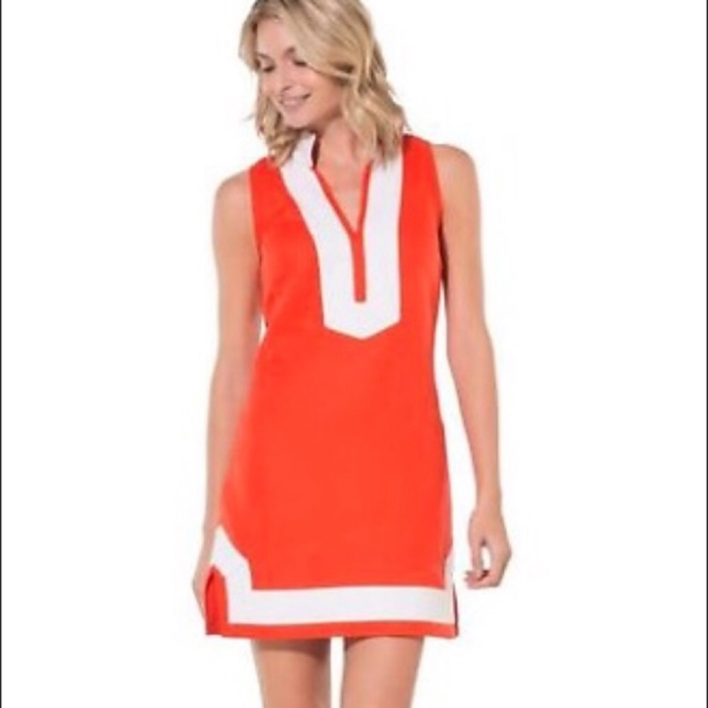Sail to Sable Dress - Red/White